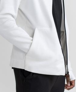 เสื้อมีฮู้ดผ้าเกล็ดปลาของผู้ชายผ้าเฟรนช์เทอร์รี่มีซิปลายเฮฟวี่เวท380กรัมสีระบายสไตล์วินเทจตามสั่ง - Product Image 3