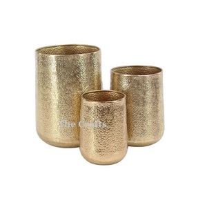 Macetas de Aluminio de Diseño Maravilloso en Color Dorado con la Más Alta Calidad, Tamaño y Forma Personalizados - Product Image 2