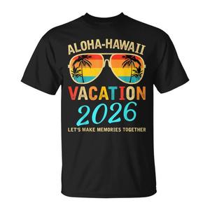 T-Shirt per Vacanze in Famiglia Aloha Hawaii 2026 per Creare Ricordi - Articolo Promozionale - Product Image 1