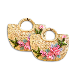 Producto de Venta caliente Bolsa de cesta de jacinto de agua: El bolso de playa vintage duradero y ecológico - Product Image 1