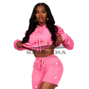 เสื้อครอปผ้าฝ้ายสุดหรูพร้อมกางเกงขาสั้นชุดสองชิ้นสำหรับผู้หญิงชุดแฟชั่นฤดูร้อนใส่สบายทันสมัย - Product Image 1