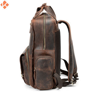 Fabricants de sacs à dos de conception en cuir OEM populaires de haute qualité 2024 Premium pour hommes sacs à dos en cuir - Product Image 6