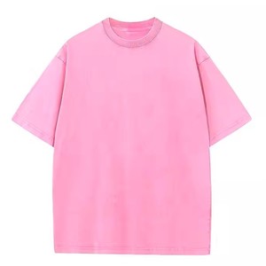 เสื้อยืดผู้ชายถักแบบวินเทจฟอกกรด ปรับแต่งได้ 100% ผ้าฝ้าย ระบายอากาศ แห้งเร็ว คุณภาพสูง มีสไตล์ ขอบเสื้อแบบริงเกอร์ - Product Image 6