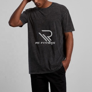 T-shirt personnalisé 100% coton à col en V pour homme, logo imprimé, vêtements de sport fitness, couleur blanche - Product Image 4