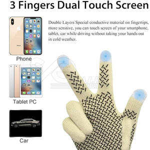 Venta directa de fábrica Precio al por mayor Guantes de invierno de alta calidad Último diseño Servicio OEM Impreso Cálido Transpirable Al Aire Libre Diario - Product Image 4
