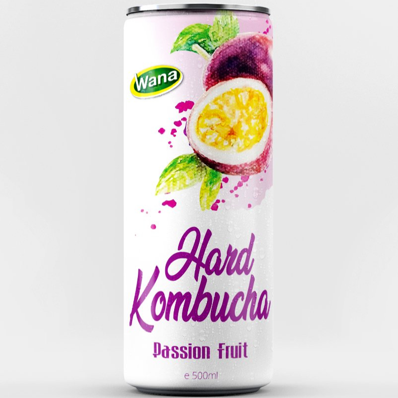OEM сверкающий твердый Kombucha 250 мл/320 мл/500 мл банка с фруктовым вкусом