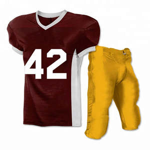 Tenues de football américain personnalisées, logos d'équipe, numéros personnalisés, plusieurs tailles et styles, vente en gros OEM - Product Image 3