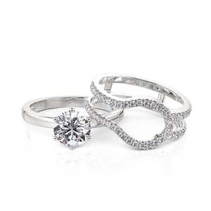 ชุดแหวนหมั้นแบบเปลี่ยนได้ Jeulia Classic - แหวนเงินแท้ทรงกลม ดีไซน์หรูหรา - Product Image 4
