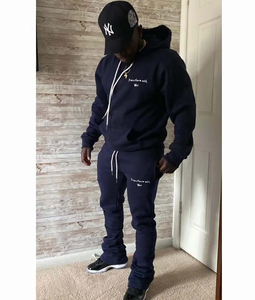 Survêtements décontractés unisexes en polaire 100 % polyester pour homme, collection Hiver 2025, avec logo personnalisé, haute qualité, deux pièces - Product Image 4