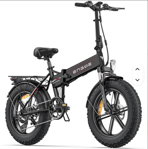 NUEVA Bicicleta Eléctrica Plegable 2024 con Batería de Litio de Fibra de Carbono 4.0, Motor en el Buje Delantero, Neumáticos Anchos para Montaña y Nieve, 21 Velocidades - Product Image 1