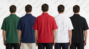 Chemise à manches courtes en tricot boutonnée pour homme, imprimé coton/bambou, respirante, confortable pour les journées d'été, adaptée aux modes de vie actifs. - Product Image 4