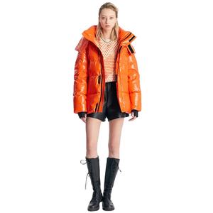 เสื้อโค้ทหนาสำหรับผู้หญิงเสื้อแจ็คเก็ตขนเป็ดแขนยาวผ้าโพลีเอสเตอร์กันน้ำทำจากผ้าขนสัตว์ฮิปฮอปผ้าฝ้ายให้ความอบอุ่น - Product Image 1