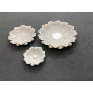 Bol en marbre blanc de haute qualité fait à la main pour la décoration intérieure et le mariage. - Product Image 3