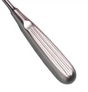 Curette à os brun Cuillère ronde pointue 17cm Manche creux Arbre droit Coupe ovale Acier inoxydable - Product Image 6