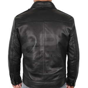 Nouveau design de vestes en cuir pour hommes en tissu PU à la mode vêtements en cuir de style hivernal vestes pour hommes - Product Image 4