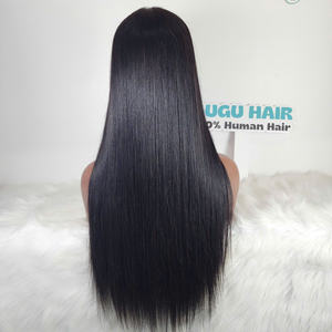 HD Cierre de encaje Hueso Pelucas rectas 100% Cabello humano | 150% Densidad Sin procesar 10A Grado Peluca Cabello Color natural | Sin desprendimiento - Product Image 4