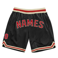Pantalones Cortos de Baloncesto Personalizados con Letras Grandes en la Espalda, Tela de Malla Transpirable, Cintura con Cordón Ajustable, Múltiples Opciones de Color, Deportivos para Adultos