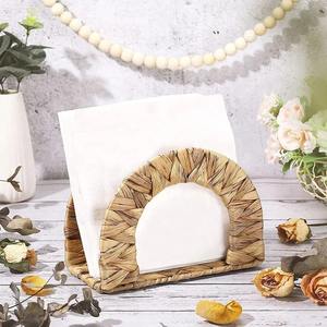 Porte-serviettes en jacinthe d'eau pour décorations de salon et de salle à manger détenteurs de serviettes écologiques - Product Image 4