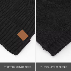 Bonnets en jacquard fabriqués par des professionnels, port décontracté, utilisation en extérieur, bonnets pour hommes avec design personnalisé - Product Image 3