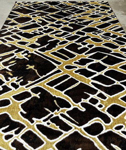 Alfombra Rectangular Moderna de Jacquard Tejida a Máquina Adiva, de Pelo Alto, Resistente a las Manchas, de Poliéster, para Sala de Estar y Dormitorio - Product Image 4