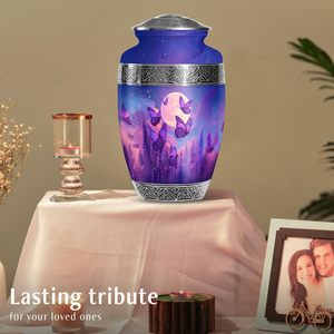 Urna de cremación de mariposa púrpura para cenizas humanas Mujer adulta, urnas para cenizas humanas Urnas de cremación grandes para cenizas Hombre adulto - Product Image 3