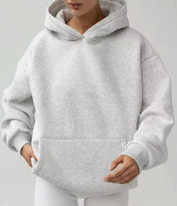 Sudadera con capucha de lana de algodón 100 Heavyeight de 400gsm de gran tamaño para hombre - Product Image 2