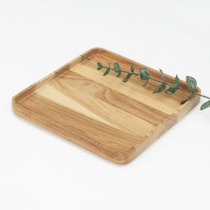 Plateau de service alimentaire unique de qualité supérieure Design tendance Bambou Bois Événements Fêtes Assiette alimentaire - Product Image 1