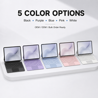Funda con Teclado Inalámbrico Magic Style, Base de Teclado Portátil para Oficina con Chip de Emparejamiento Rápido y Experiencia de Entrada Silenciosa