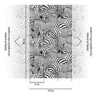 Murale murale en vinyle non tissé de qualité supérieure, motif floral noir et blanc, allemande, insonorisante, résistante à l'humidité, chambre à coucher, salle à manger, grand format