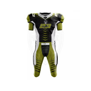 Uniforme de Fútbol Americano 100% Poliéster, Personalizado, Manga Corta, Secado Rápido, Transpirable, Tallas Grandes, Mejor Precio - Product Image 3