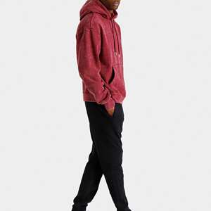 Sudaderas con capucha para hombre lavadas con piedra ácida de alta calidad de gran tamaño hechas a medida - Product Image 6