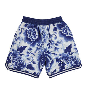 Pantalones Cortos de Baloncesto Personalizados para Hombre, Estampado Floral, Malla, Alta Calidad, Ropa Deportiva de Baloncesto al por Mayor con Bolsillo - Product Image 2