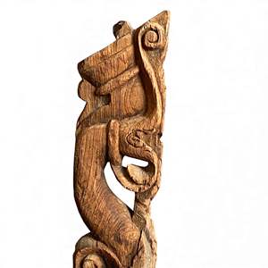 Corbeille murale en bois vintage indien, sculptée à la main, décoration architecturale, style rustique antique, intérieur de maison, assortiment, 1 conteneur - Product Image 4