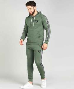 Chándales personalizados de alta calidad para hombre con tiras laterales, conjunto de entrenamiento para hombre, venta al por mayor, chándal personalizado con capucha - Product Image 6