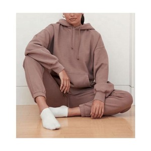 Ensemble de survêtement et jogging pour homme, haute qualité, pas cher, hiver, multicolore, à capuche, bords bruts, respirant, 100% coton - Product Image 4