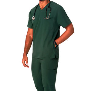 Combinaisons de travail en rayonne et en toile tricotée unisexe de haute qualité, personnalisables, livraison rapide, nouveau style, vêtements de travail pour hôpital 2026 - Product Image 1