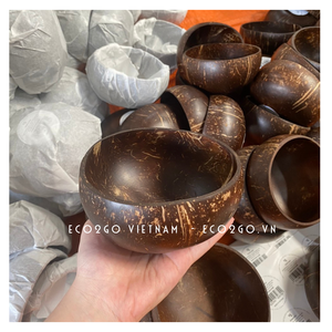 Juego de regalo artesanal con logotipo personalizado de buena calidad, superventas, cuenco hecho a mano Natural, cuenco de coco pequeño - Product Image 5