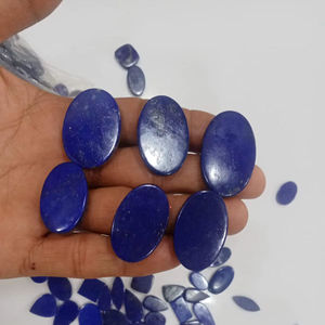 Cabochon de lapis-lazuli naturel de qualité supérieure, couleur bleue, pierre précieuse pour la fabrication artisanale de cabochons de lapis-lazuli, lisses et semi-précieux - Product Image 2