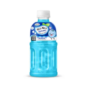 Free Sample 325ml NAWON Nata de Coco Drink Fruit Juice with Jelly Nata de Coco Blueberry OEM/ODM Beverage Manufacturer
