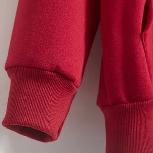 เสื้อฮู้ดขนาดใหญ่พิเศษของผู้หญิงมีฮู้ดขนาดใหญ่พิเศษพร้อมโลโก้ด้านหน้าสำหรับฤดูใบไม้ร่วง/ฤดูหนาว - Product Image 3