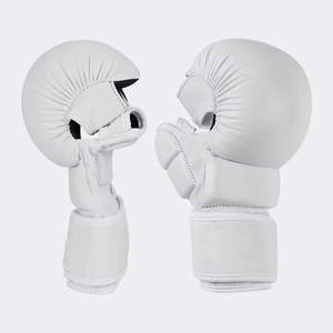 Gants de grappling en cuir de 4 oz pour l'entraînement, le sparring et le punching - pour le kick boxing et le grappling (vente en gros) - Product Image 6