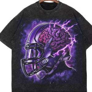 Camisetas personalizadas de calle Vintage para hombre, 100% de algodón, manga regular de gran tamaño, estampado sólido, estambre, respetuoso con el medio ambiente, secado rápido - Product Image 2