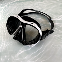 Masque de plongée en apnée, verre trempé transparent, pour adultes, natation, sports nautiques, plongée libre, équipement de plongée