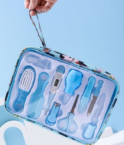 Kit de Cuidado para Bebé 10 en 1, Bolsa de Aseo para Recién Nacidos, Bebés y Niños Pequeños, Set de Cepillo y Peine para Cabello y Uñas, Azul, Portátil, para Niño, Manicura y Pedicura - Product Image 2