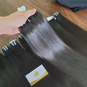 Extensiones de cabello humano Remy 100% de alta calidad, paquetes de trama de piel de encaje HD camboyano vietnamita crudo recto Natural modelo - Product Image 1