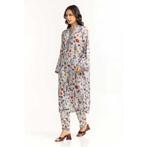 Conjunto Coordinado Bohemio con Textura Leno Dobby IPST-44527, Conjunto de 2 Piezas con Pantalones Cortos de Crepé para Primavera/Verano, Largo por Encima de la Rodilla, Talla XS - Product Image 6