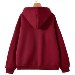Sweat à capuche personnalisé lourd grande taille pour femmes coupe-vent confortable de qualité avec col à capuche pour les jeunes femmes d'hiver - Product Image 2