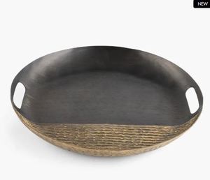 Plateau de service avec poignée Plateaux de luxe en bois blanc pour la maison et la table Plateau en marbre de service en gros sans poignée - Product Image 2