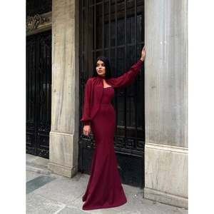 missJANELL 3122 Vestido Largo de Tul Blanco para Mujer, Elegante Tela de Poliéster y Elastano con Doble Atlas, Vestido de Noche Formal Largo - Product Image 1