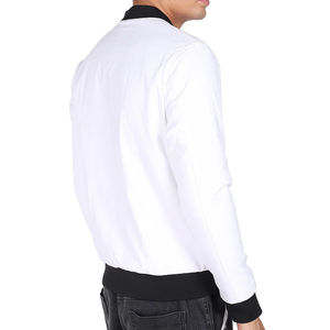 Venta caliente hombres chaquetas de bombardero 100% Material de poliéster ligero transpirable logotipo personalizado impresión rompevientos Streetwear - Product Image 5